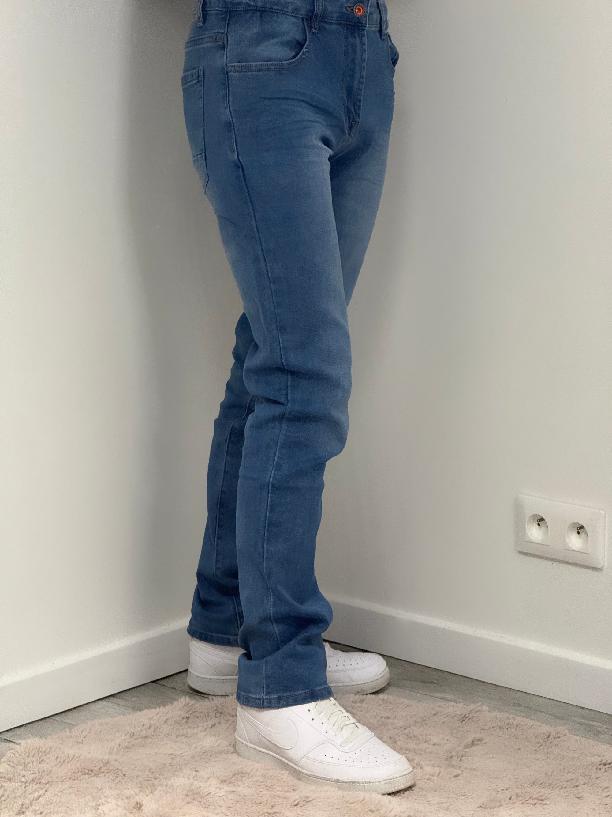Jeans regular bleu denim