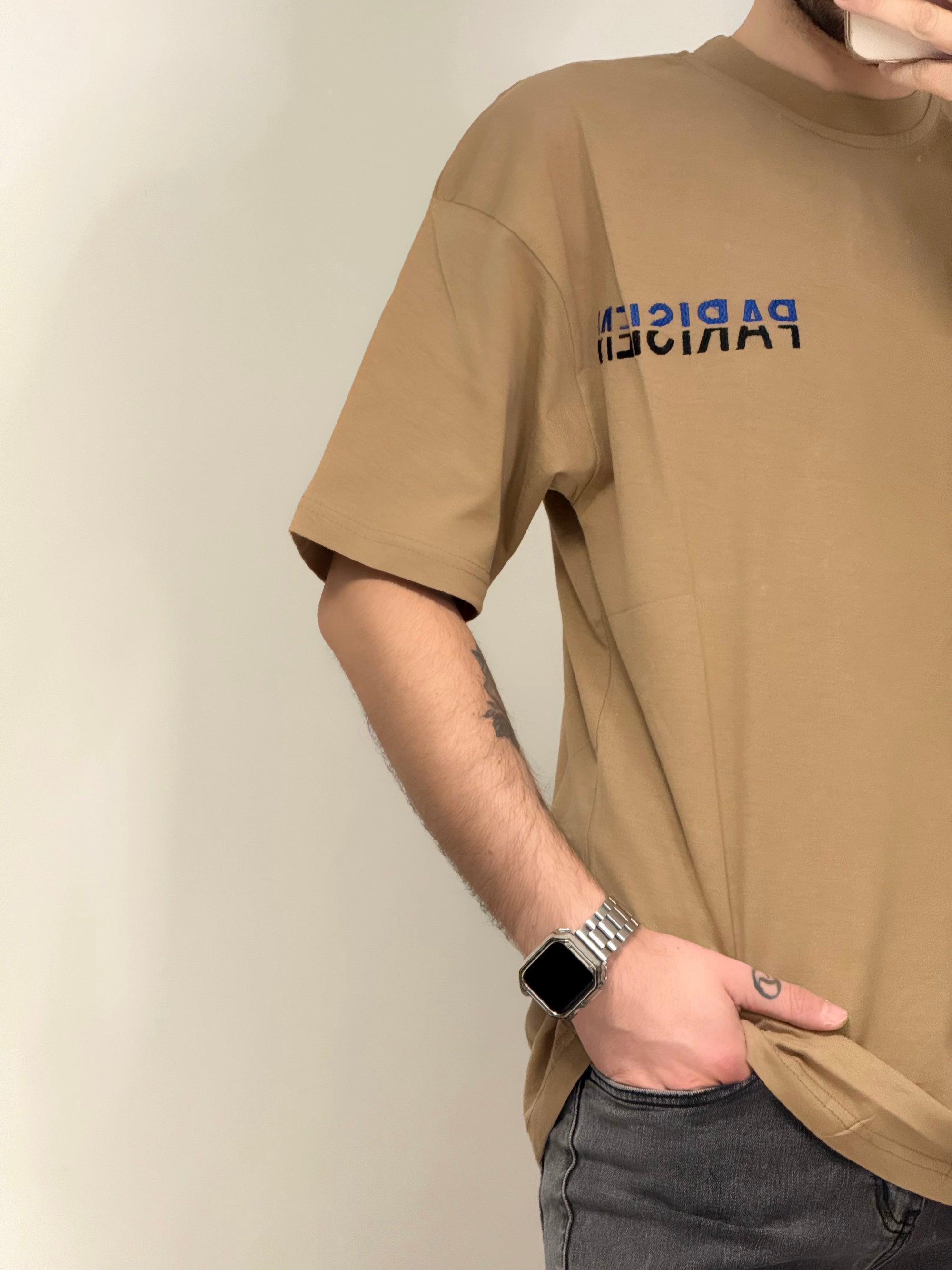 T-shirt Parisien brodé