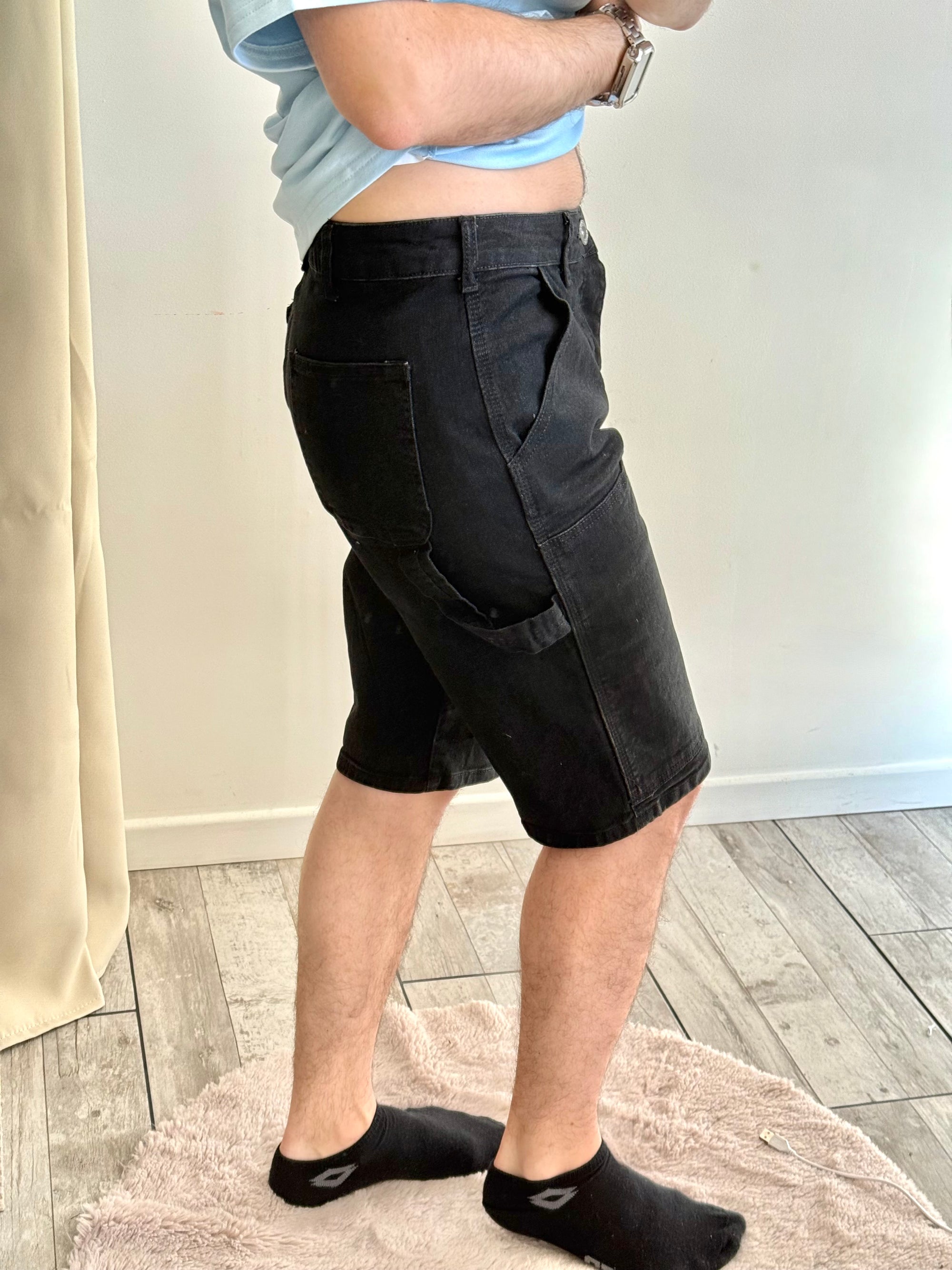 Short cargo en jeans