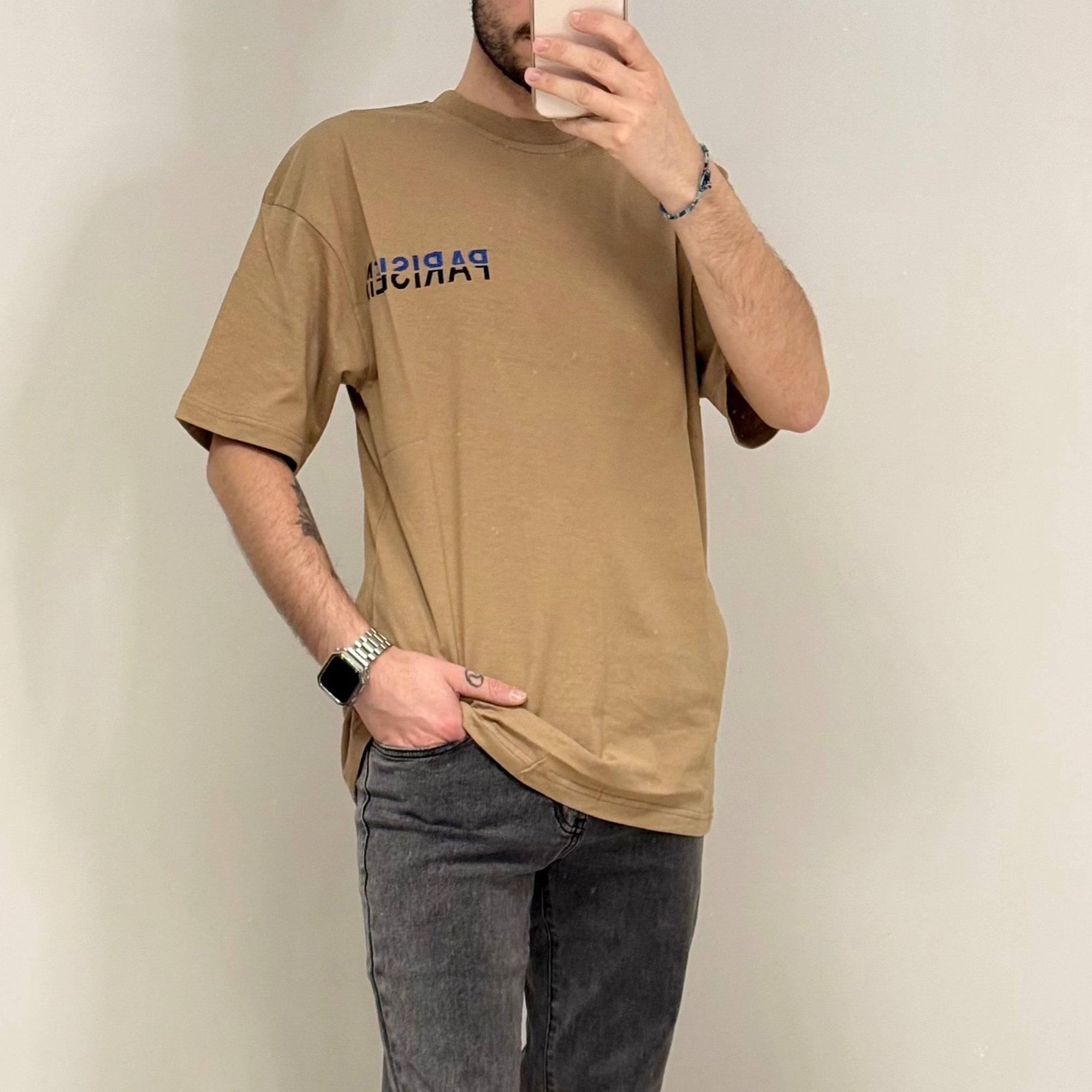 T-shirt Parisien brodé